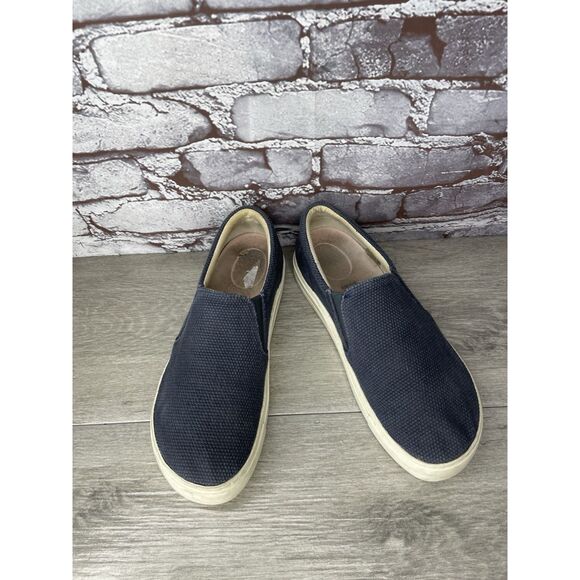 Birkenstock Oswego Midnight Blue Canvas Suede Slip On Shoes Women Sz 38EU/7.5M - Picture 15 of 16